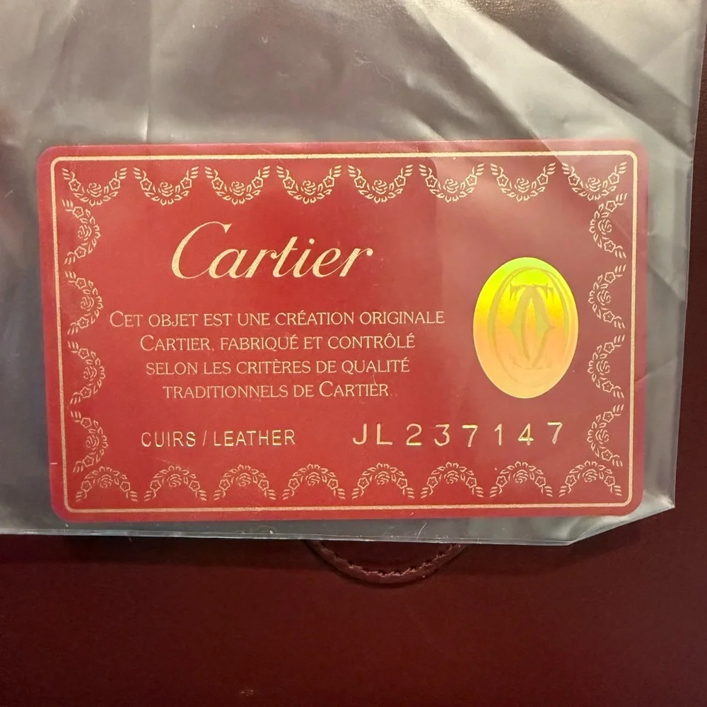 Cartier Burgundy Crossbody Bag - Picture 8 of 9